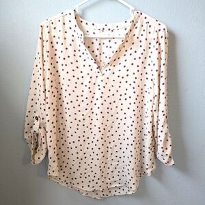 Maurice's Medium Purple Polka Dot Atwood Top